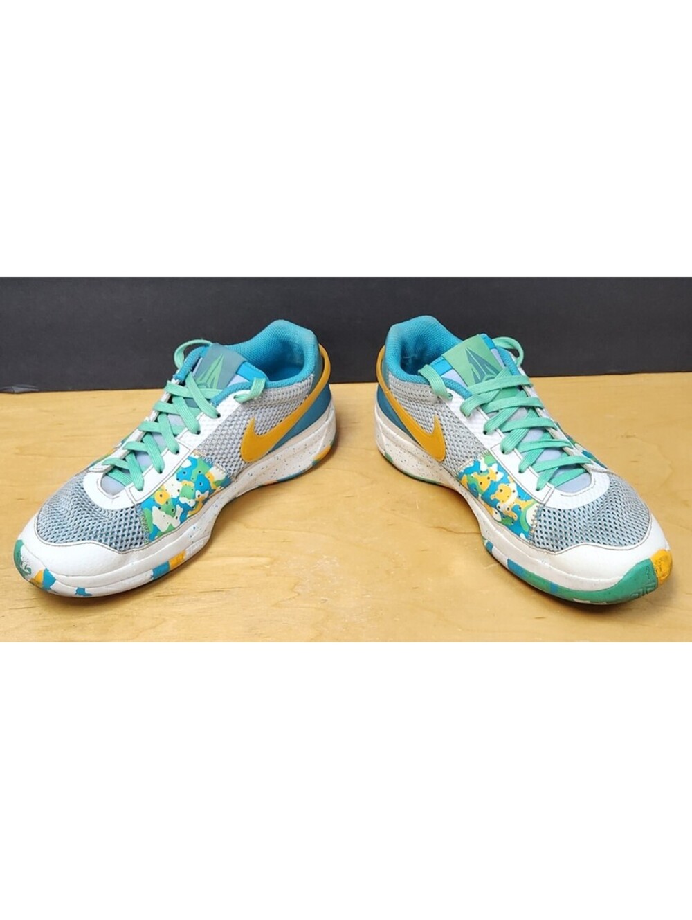 Nike Ja 1 GS Sundial Family Trivia Water Battle DX2294-100 Size 6.5Y Kids Shoes